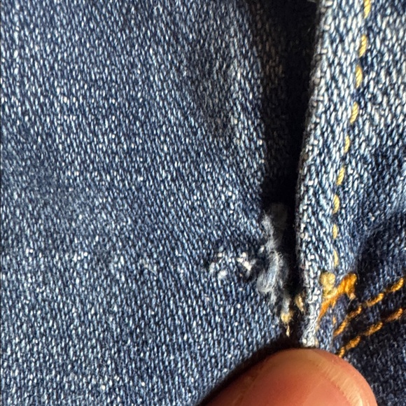 Levi’s Tilted 504 Straight Leg Jeans Women’s Size 1 Medium Blue Low Rise Y2K - Picture 9 of 9